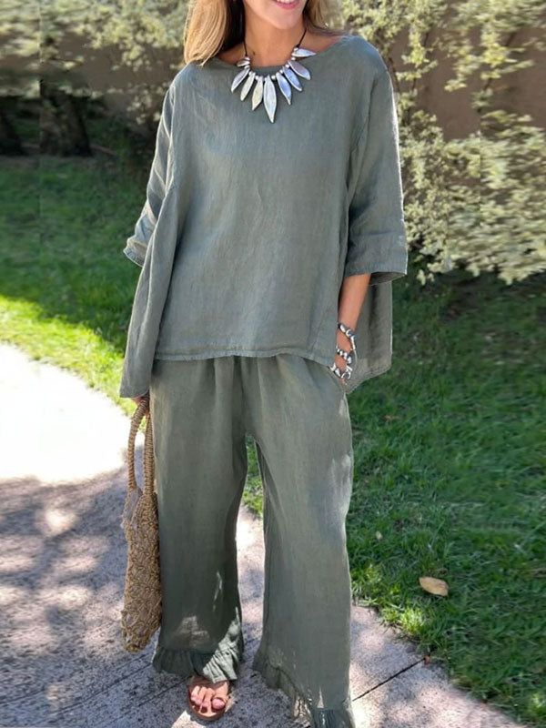 Loose-fitting Daily Comfort and Breathability Women's Sets