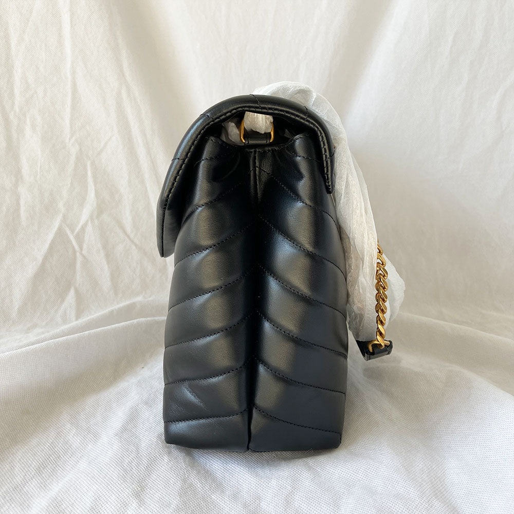 Saint Laurent black medium Loulou bag