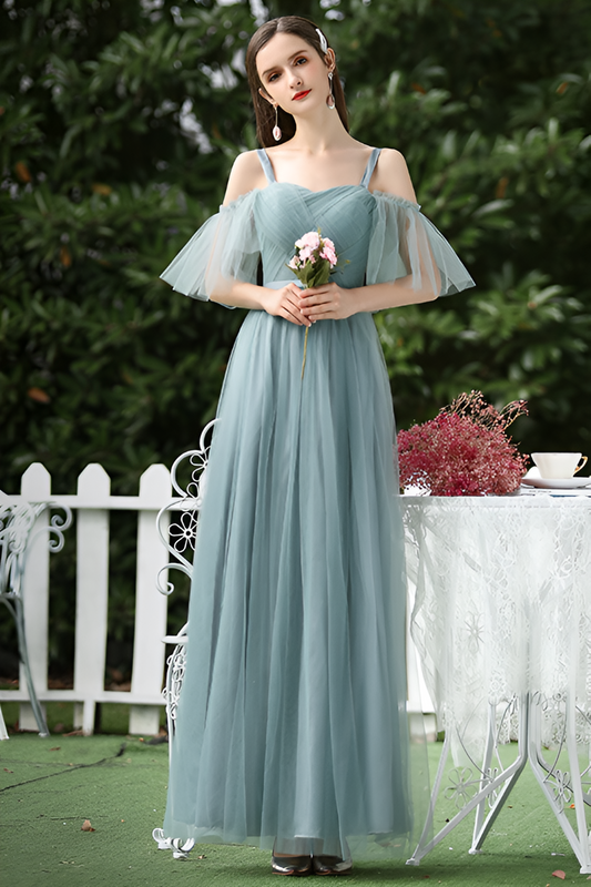 loveedsTM-Flattering Mesh Bridesmaid Dress