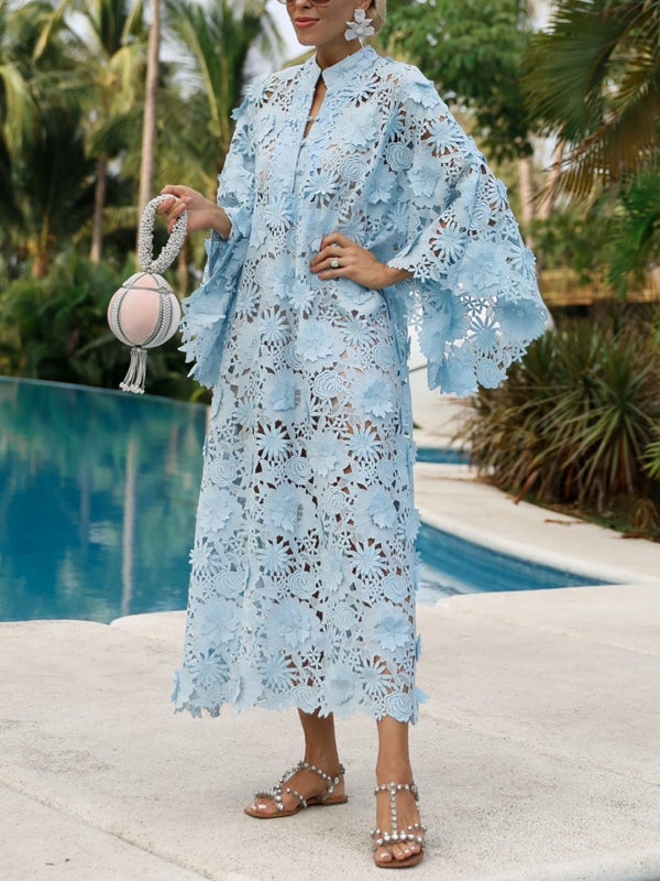 Elegant Resort With Hollow Air Women's Dress