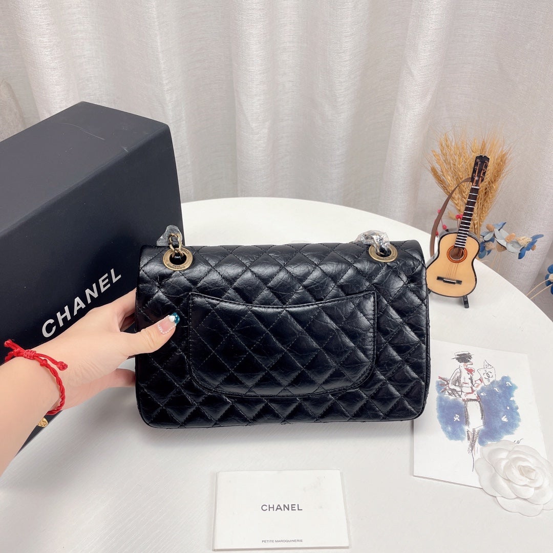 Chanel Coin Medallion Flap Bag Quilted Aged Calfskin Medium