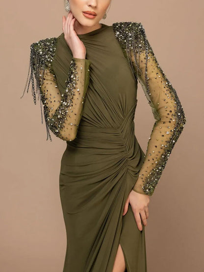 Slim Fit with Split Sides Women's Gown