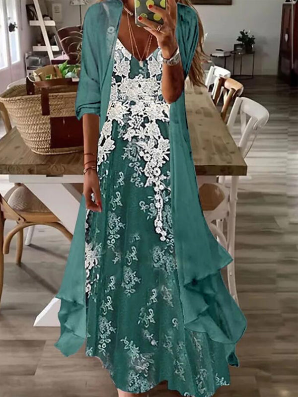 Women'S Casual Two Piece Dress