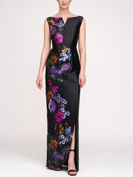 Sleeveless Printed Maxi Dress