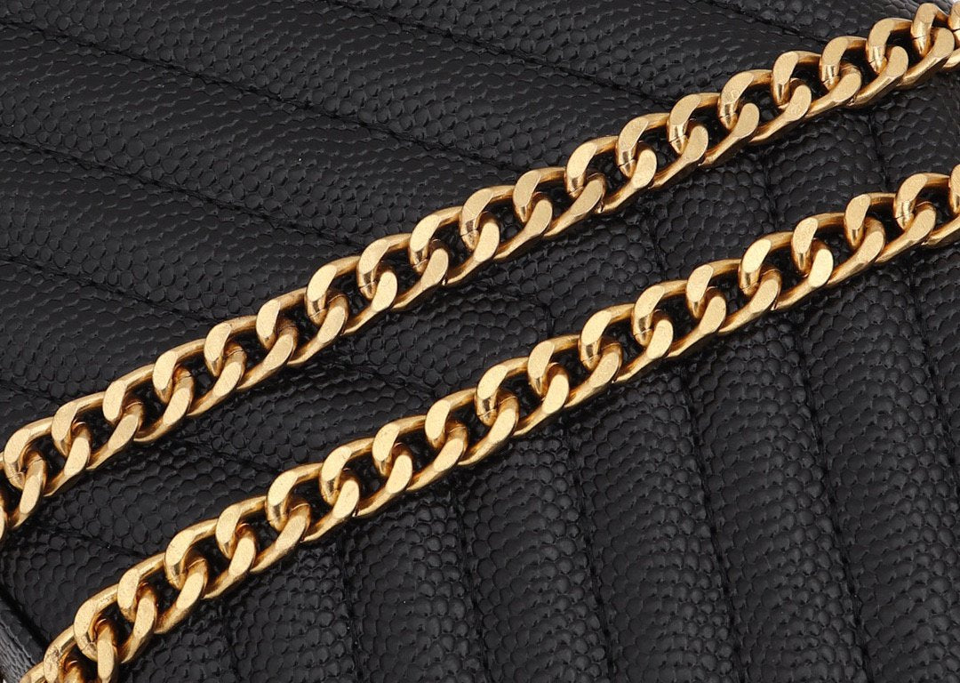 Saint Laurent YSL Red Chain Wallet