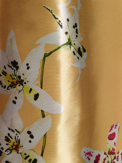 Off-shoulder Print Maxi Dress