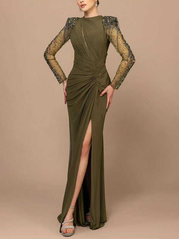 Slim Fit with Split Sides Women's Gown