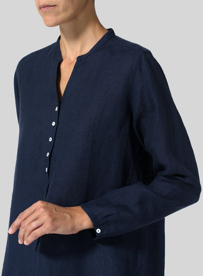 Women's Solid Color Top And Trousers Suit