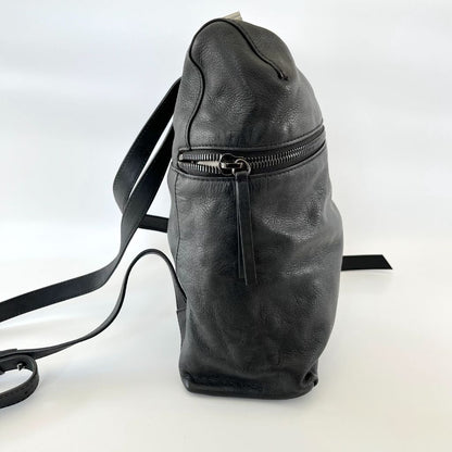 Alexander McQueen Black Leather Backpack