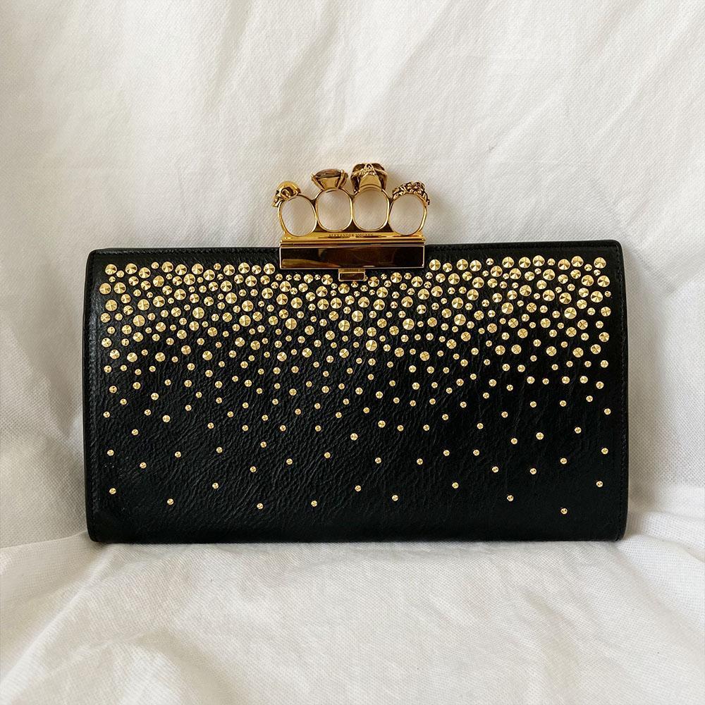 Alexander Mcqueen Skull Four-Ring Clutch Bag