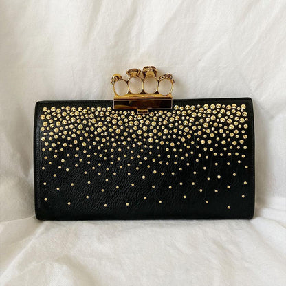 Alexander Mcqueen Skull Four-Ring Clutch Bag