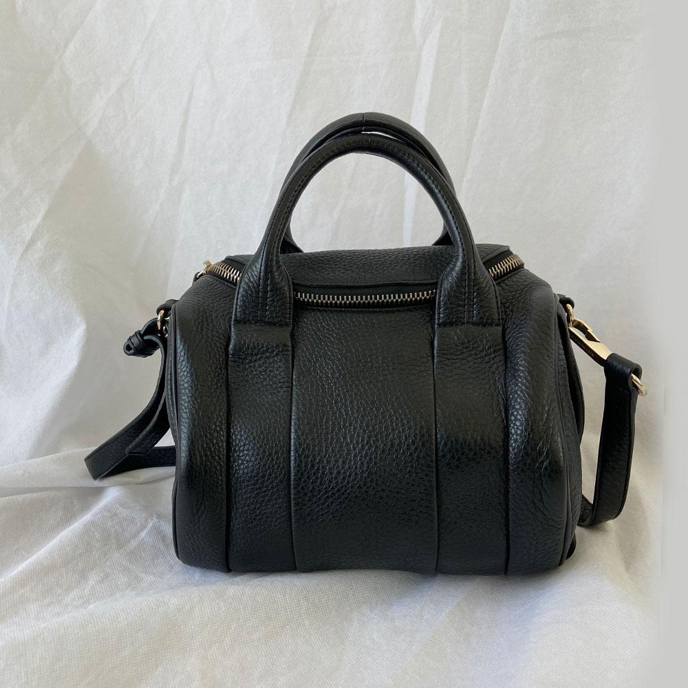 Alexander Wang Black Leather Rocco Duffle Bag