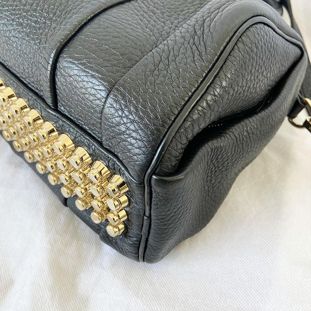 Alexander Wang Black Leather Rocco Duffle Bag