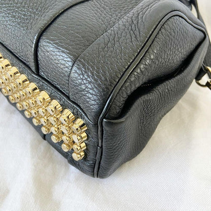 Alexander Wang Black Leather Rocco Duffle Bag