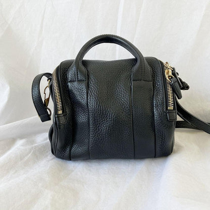 Alexander Wang Black Leather Rocco Duffle Bag
