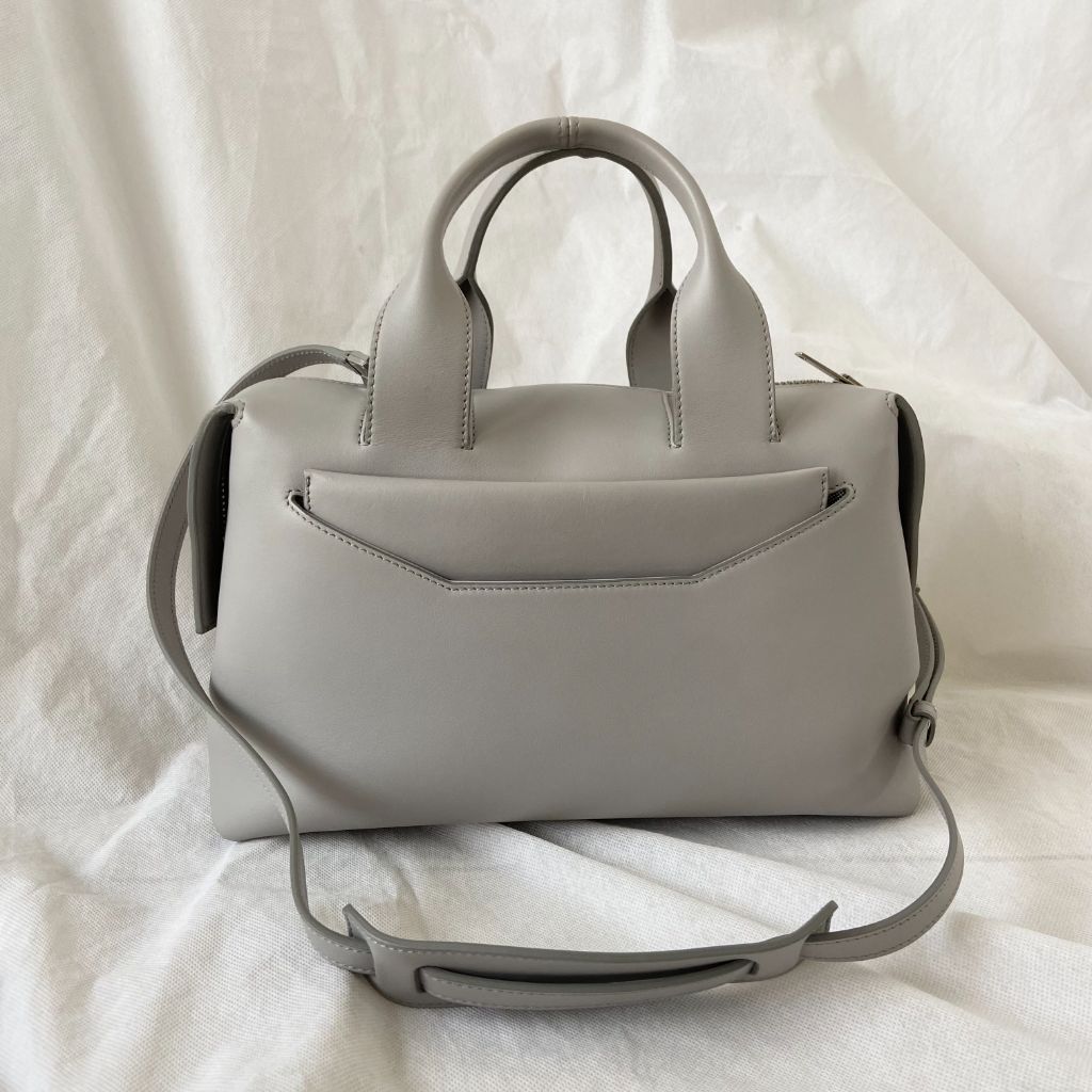 Alexander Wang Grey Smooth Leather Top Handle Bag