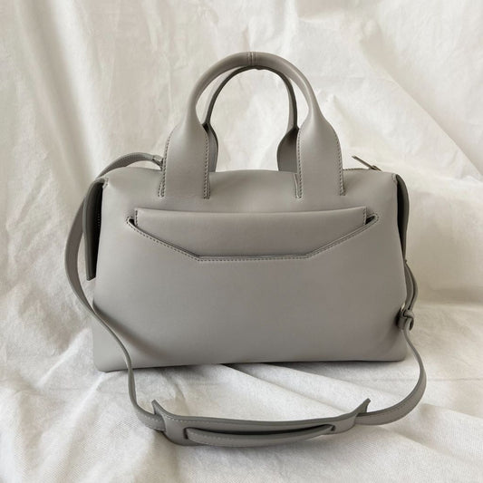 Alexander Wang Grey Smooth Leather Top Handle Bag