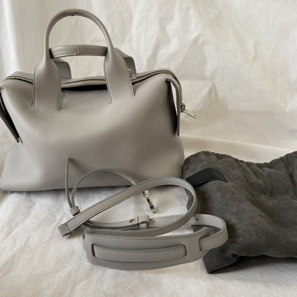 Alexander Wang Grey Smooth Leather Top Handle Bag
