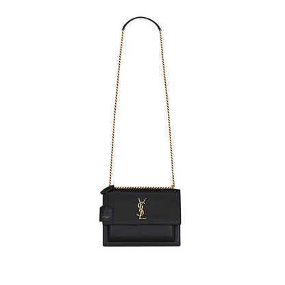 Saint Laurent SUNSET MEDIUM BARK TEXTURED EMBOSSED HANDBAG