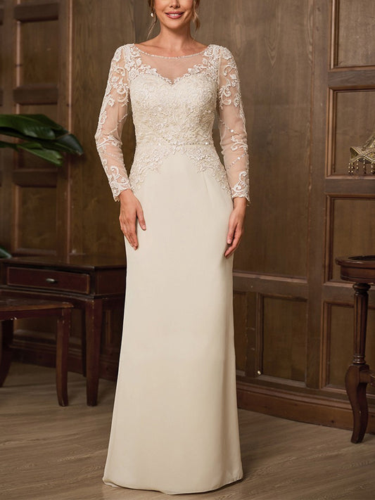 Round Neck Lace Solid Color Maxi Dress