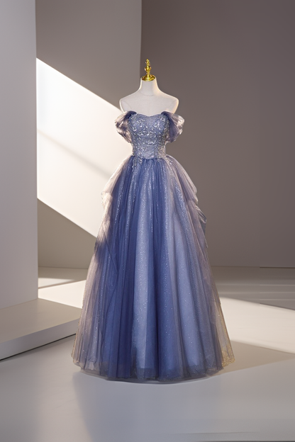 loveedsTM-French style one shoulder colorful tulle tulle evening dress
