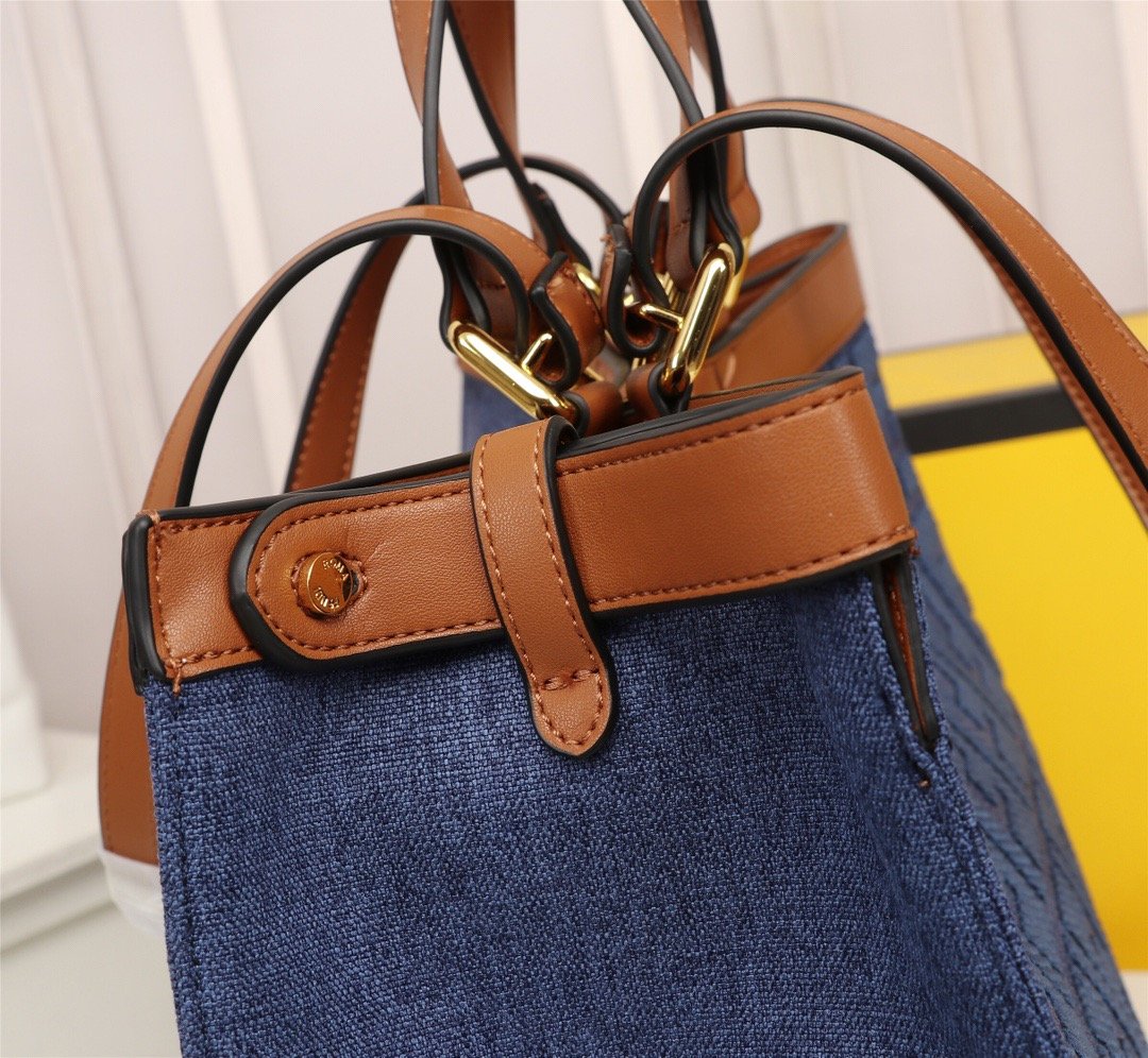 Fendi Peekaboo X-TOTE Canvas Bag