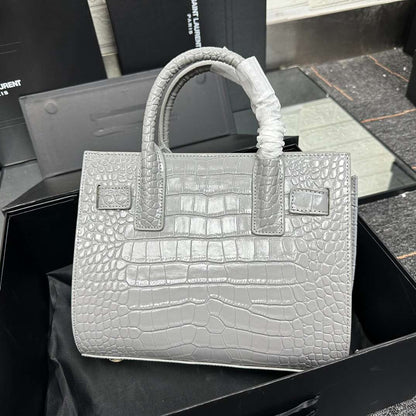 Saint Laurent GREY ‘Sac De Jour Nano’ shoulder bag