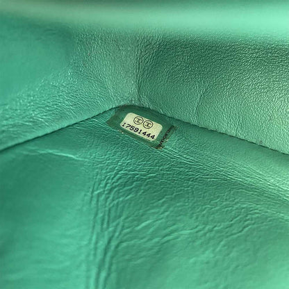 Chanel Green Leather Timeless Square Mini Flap Bag