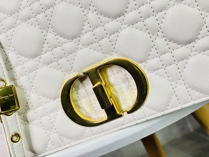 Dior Large Dior Caro Bag Black Supple Cannage Calfskin Women