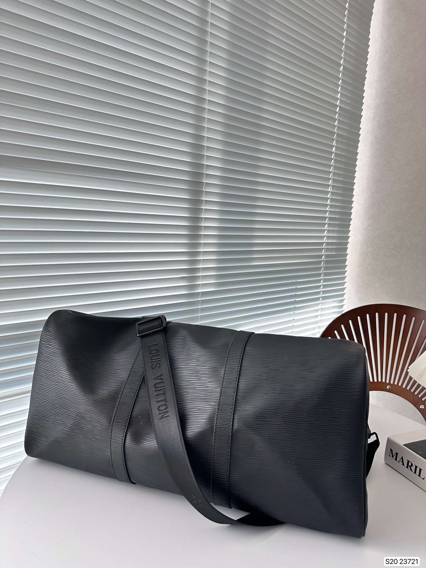 Black Epi Louis Vuitton Keepall 45