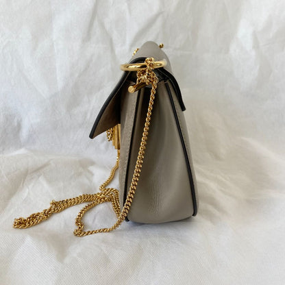 Chloé Grey Suede and Leather Drew Bag
