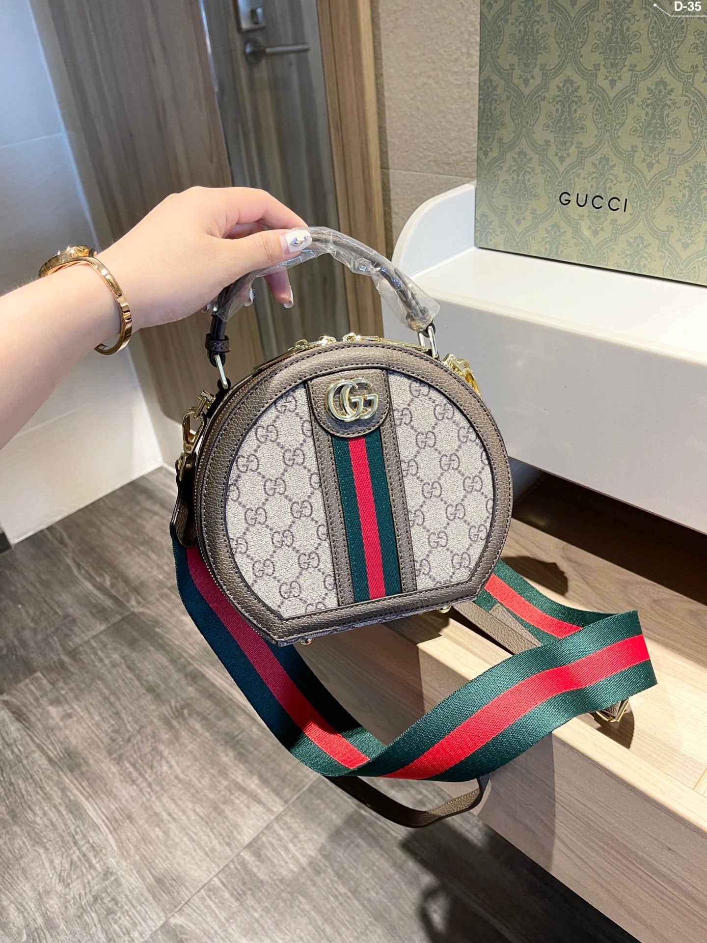 Gucci GG Mini Ophidia Round Backpack
