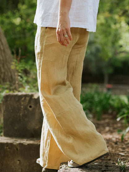 Loose Wide Leg Elastic Waist Women's Pants