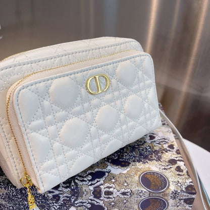 Dior Caro Double Pouch Beige