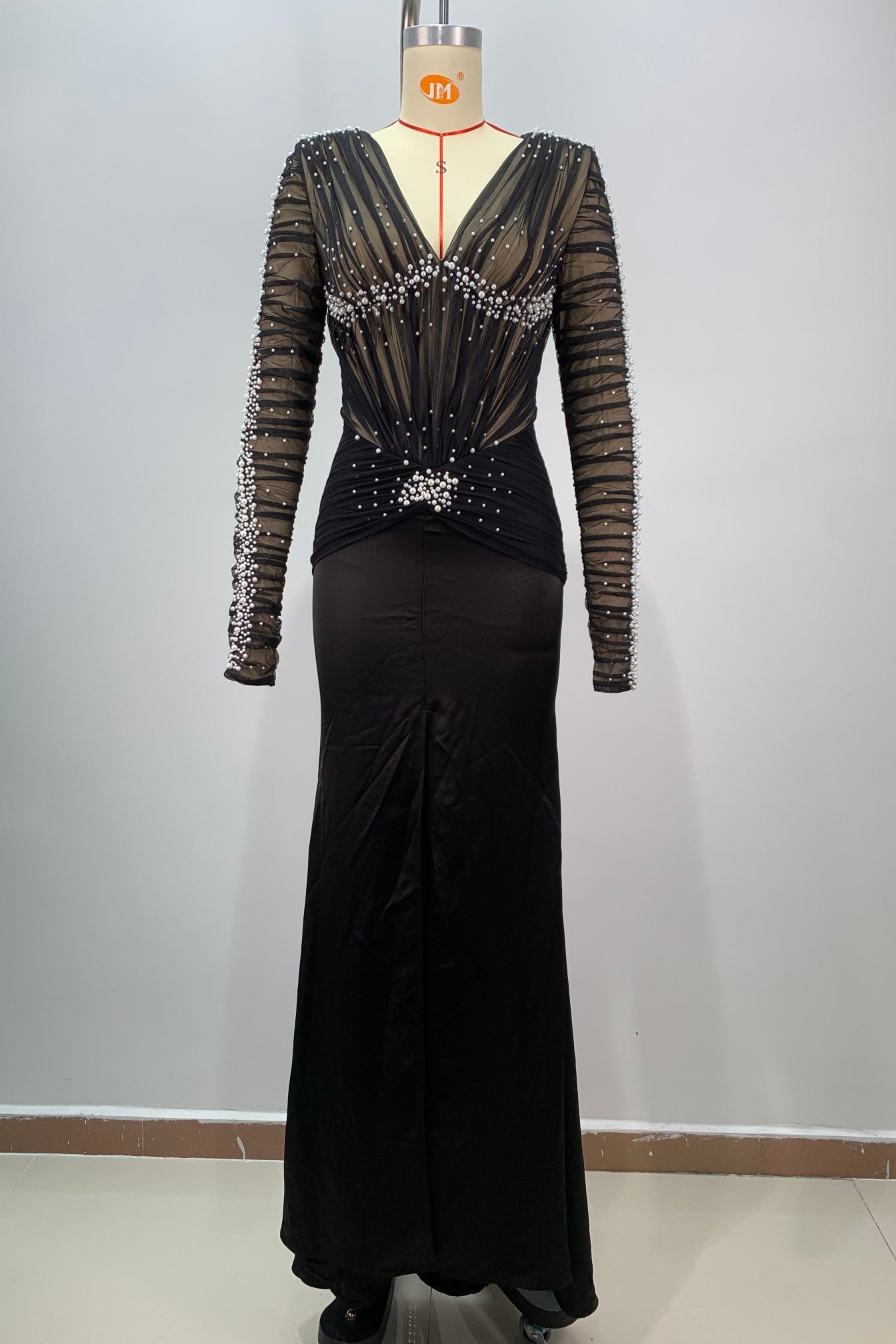 loveedsTM-Long sleeve slim fit dress-vx