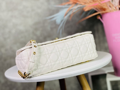 Dior Large Dior Caro Bag Black Supple Cannage Calfskin Women