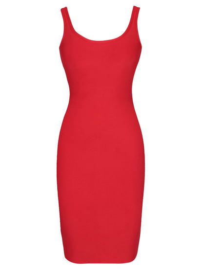 loveedsTM - Elegant Sleeveless Bodycon Bandage Dress for Women 2024 Summer Basic Green Sexy Dresses Roung Neck Evening Club Party Dress Midi