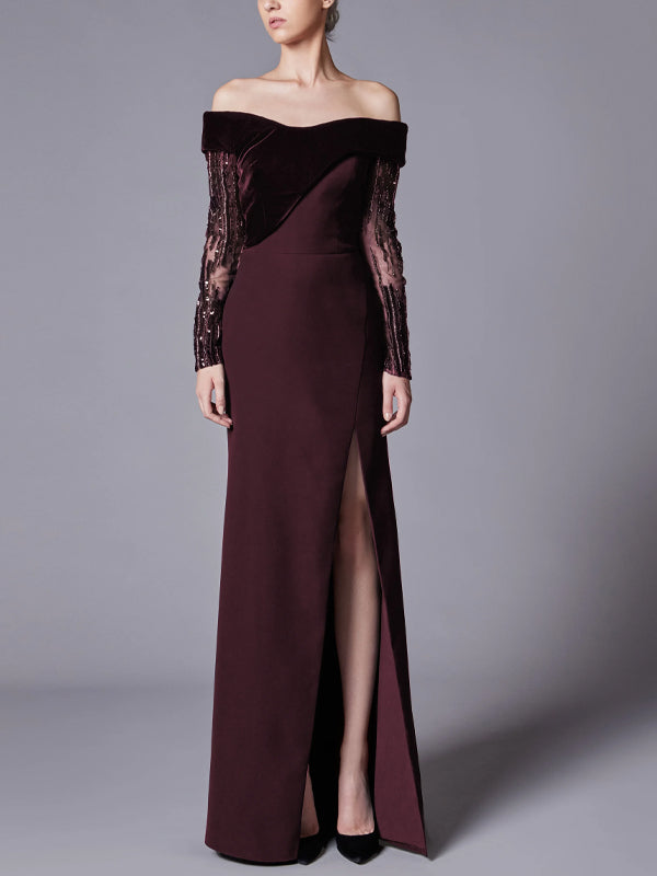 Solid Color Corduroy Tube Top Maxi Dress