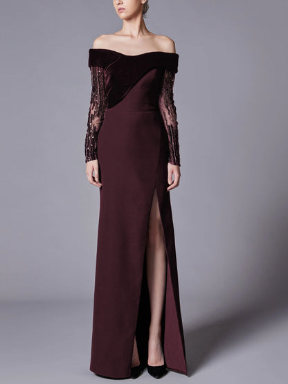 Solid Color Corduroy Tube Top Maxi Dress