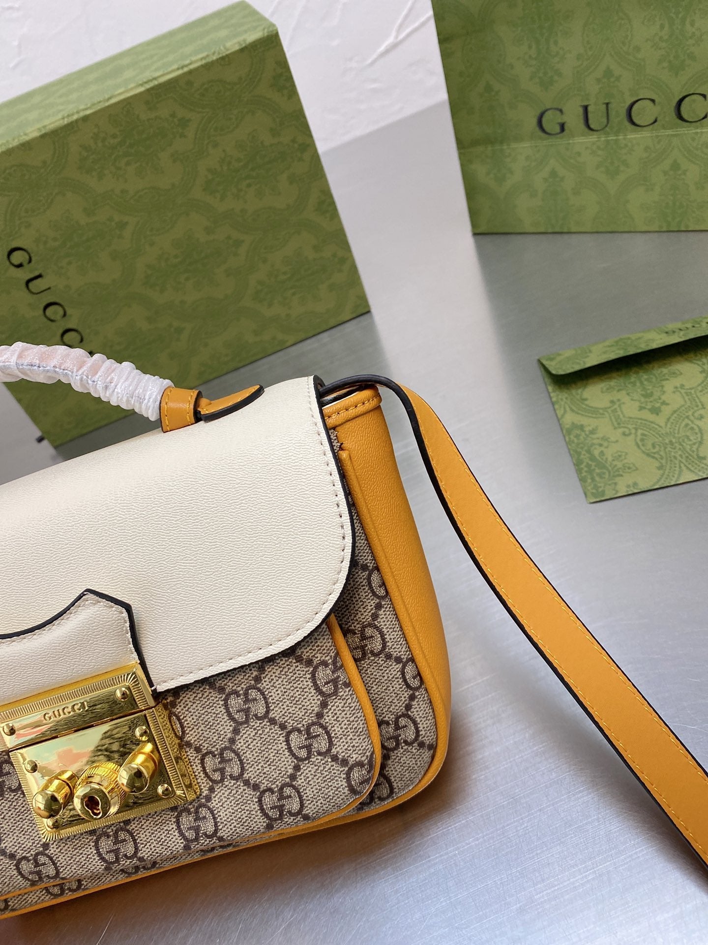 Gucci Padlock Mini Bag Yellow