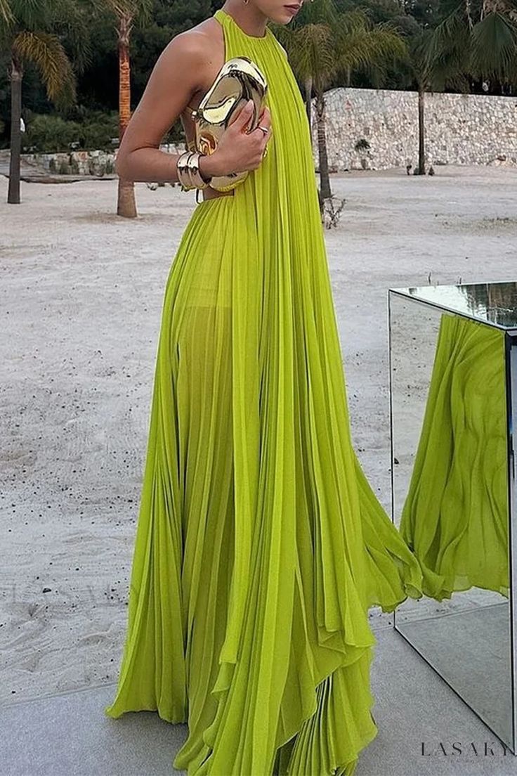 Elegant Wedding Guest Outfit A line Green Chiffon Prom Dresses Wedding Guest Dresses Graduation Dresses DP726