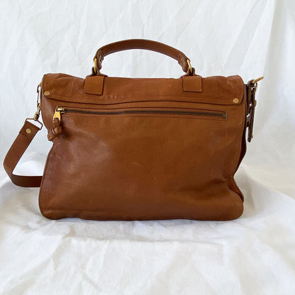 Proenza Schouler  Saddle Brown Leather Large PS1 Satchel Bag