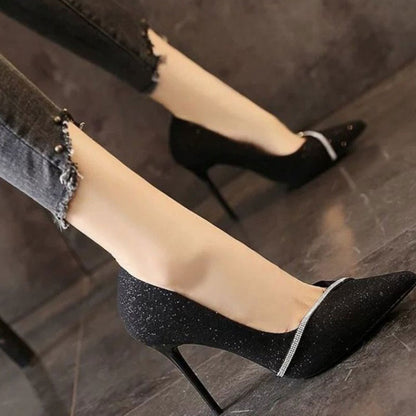 Spring Patent Leather Elegant Ladies Pumps