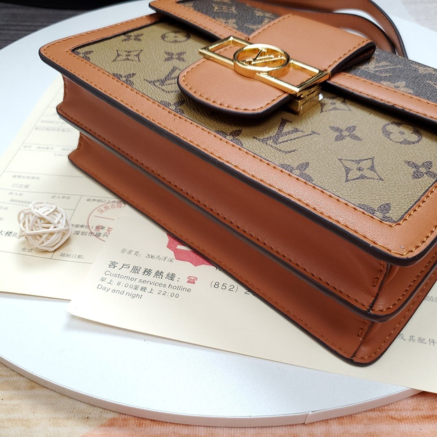 LOUIS VUITTON Dauphine MM Monogram Reverse Other Monogram Canva