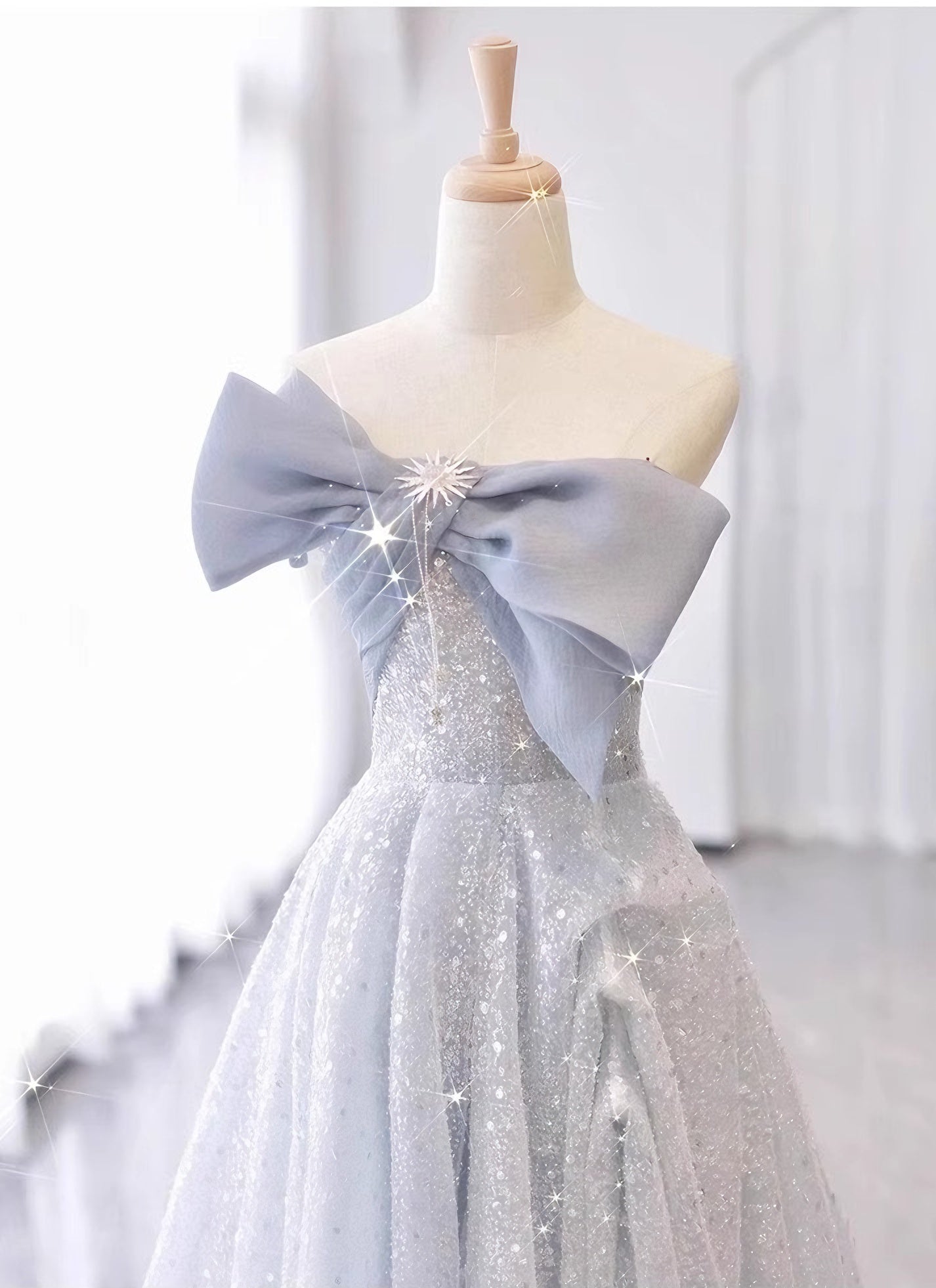 loveedsTM-One shoulder evening dress with tutu skirt
