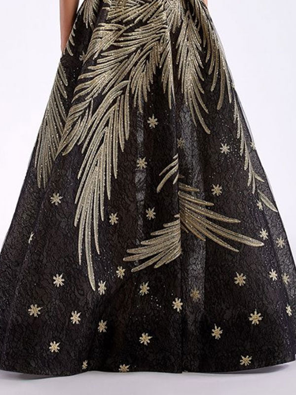 Sleeveless Hand-embroidered Elegant Mother of the Groom Dress