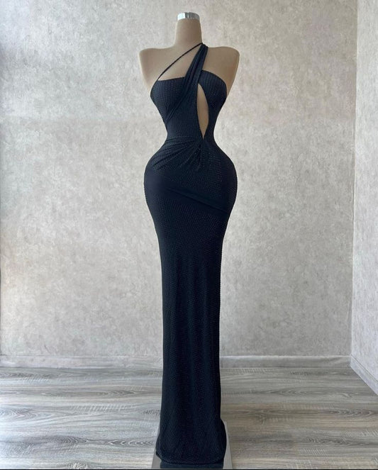 Navy blue sexy fashion tight long prom dress evening dress gh5023