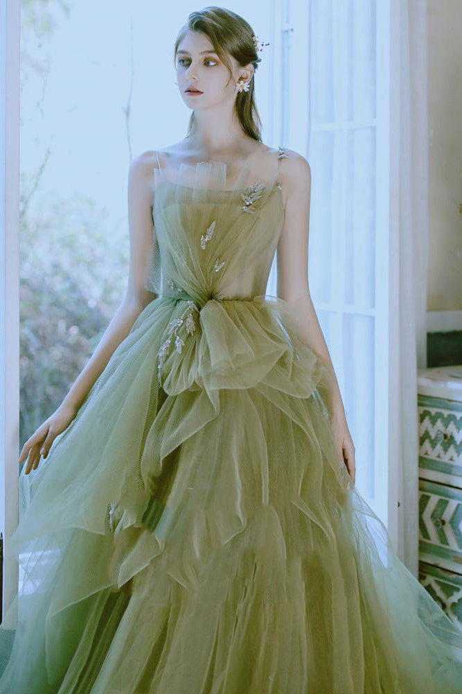 loveedsTM-New Green Forest Evening Dress