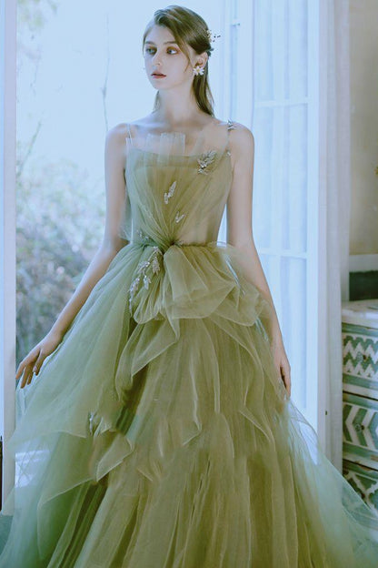 loveedsTM-New Green Forest Evening Dress