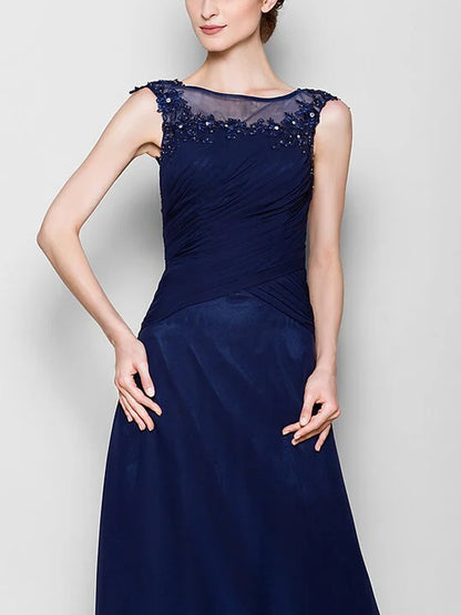 Round Neck Solid Color Maxi Dress